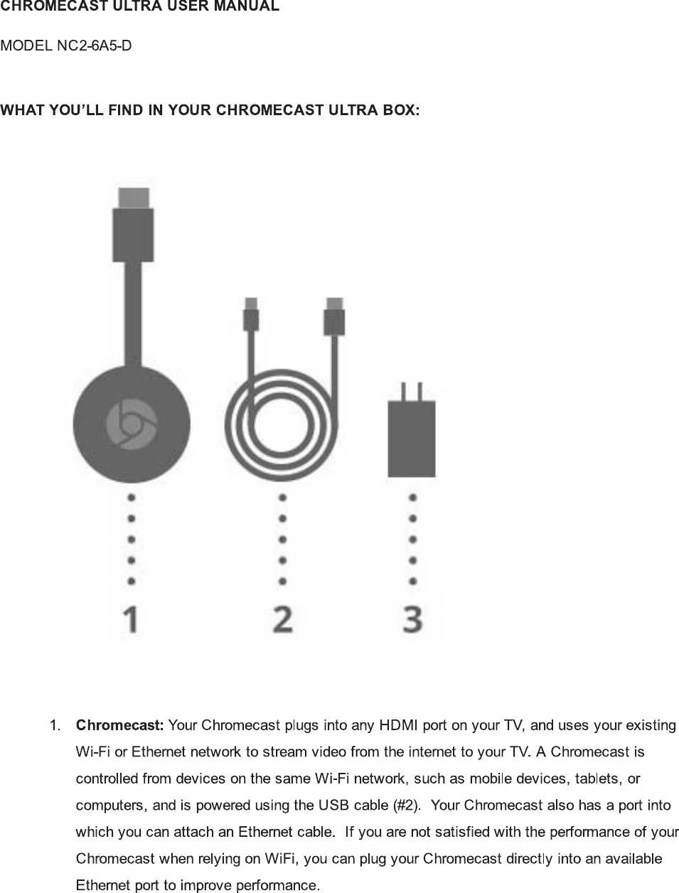 Chromecast User Manual Download